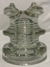 Hemingray 660, Saddle-Top Insulator, Glass , Clear picture