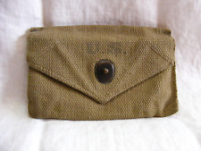 Vintage WW2 U.S. Military Canvas Med Pouch First Aid #1 8-b picture