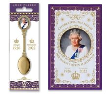Queen Elizabeth II Commemorative Collection Tea Towel + Tea Spoon Set picture