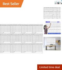 Efficient Dry Erase Yearly Planner - Large 36x48 Calendar Poster for Homes picture