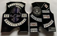SUFFOLK COUNTY POLICE  CRIMINAL INTELLIGENCE OMG GANG VEST OPENER COIN NEW YORK picture