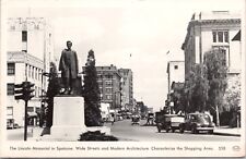 The Lincoln Memorial Spokane WA Washington c1953 RPPC Real Photo Postcard E23 picture