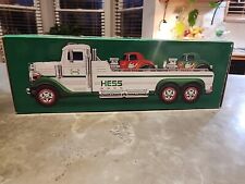 2022 Hess Holiday Flatbead Truck  Transporter w/ 2  Hot Rod Cars picture