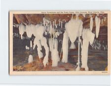 Postcard Storm Formations & the Town Pump Ohio Caverns West Liberty Ohio USA picture