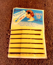 Old Vintage Original Neweys Cumfy Tip 6 Bobby Pins Full Card 1930/40's picture