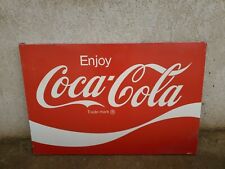  Vintage ENJOY Coca Cola COKE Metal box Soda Sign C picture