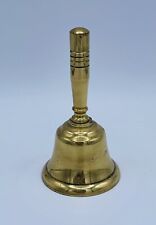 Vintage All Brass Small Bell, Made in England, 4” H X 2” picture