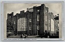 Anderson Indiana~Park Place Church of God Close Up~1930s Wayne Paper Silver PC picture