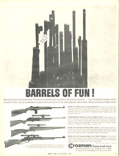 1967 CROSMAN BB Pellet rifle gun vintage PRINT AD CO2 target practice toy picture