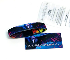 ZOX **NEVERMORE** Silver Single Large Wristband w/Card NIP picture
