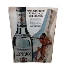 Ronrico Puerto Rico Rum vintage 1980 Magazine Ad Print Advertising picture