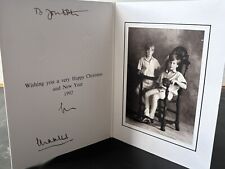 Original Royal Christmas card 1991 - signed by King Charles III picture