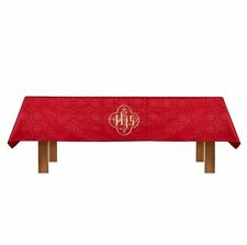 Catholic Church Supply Plain Avignon IHS Frontal and Overlay Cloth, Red picture