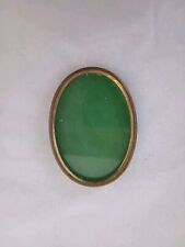 Vintage Oval Picture Frame Worn Brass Oval Picture Frame (Missing Easel) picture