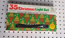 Vintage 1970's Christmas 35 Multicolor Light String Set Indoor Outdoor picture