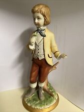 kalk porcelain germany boy with flower picture