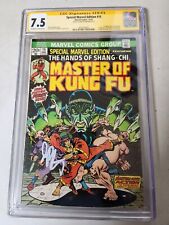 Master of Kung Fu CGC 7.5 SS  HTF Jim Starlin Autograph  1st Shang-Chi Key Comic picture