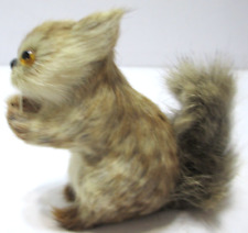 Vintage Sitting Squirrel Figurine Real Fur Taxidermy 3 1/4