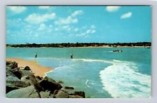 Cocoa Beach FL- Florida, Canaveral Harbor Entrance, Antique, Vintage Postcard picture