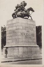 Egypt. Port Said. Australia & New Zealand Monument Statue RPPC Postcard picture