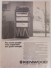 Vintage 1978 Kenwood Stereo Equipment Black & White Print Advertisement picture