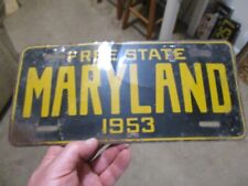 1953 MARYLAND FREE STATE SOUVENIR LICENSE PLATE picture