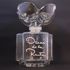 Vintage Oscar De La Renta 1977 Glass Perfume Display Bottle France 7.2
