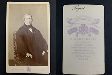 Pierre Petit, Paris, Jean-Auguste-Dominique Ingres Vintage Business Card, CDV. picture