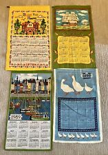 VTG Lot Of 20  cloth wall calendars. Years 1964- 1990 picture