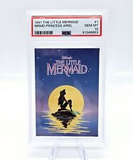 1991 Pro Set Disney Little Mermaid Title Card Princess Ariel #1 PSA 10 Pop 3 picture