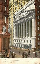 Vintage Postcard 1900's The Stock Exchange NY New York picture