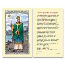 Laminated St. Patrick's Breastplate Holy Prayer Card Christ Be With Me Catholic picture
