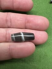 Ancient Valuable Roman Indo Tibetan Tapered Mid Banded Agate Tube Bead picture