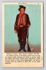 Billy The Kid, Famous Southwestern Outlaw, Antique, Vintage c1950 Postcard picture