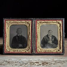Ninth Plate Cased Double Tintype of Man and Woman picture