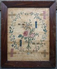 18th/19th Century Darning Sampler Floral Designs Great Composition Susan Kent picture
