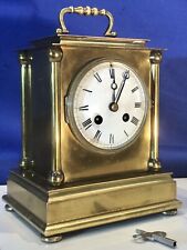 1825 ANTIQUE FRENCH JAPY FRERES STRIKES KEY WOUND,HEAVY GILT BRONZE CLOCK picture