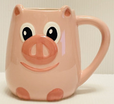 Cute Piggy Figural Ceramic Coffee Mug/Cup Dishwasher Safe 4 1/2