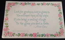 Antique 1907 Gems of Thought Poem Postcard Series Uncirculated F.A. Owen Vintage picture