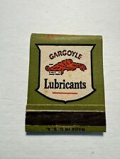 GARGOYLE Lubricants / Mobiloil SOCONY / Gas & Oil / Advertising Matchbook Cover picture