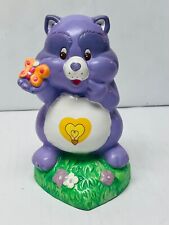 Vintage Care bear Cousins Bright Heart Raccoon Ceramic Coin Bank 1980s BIN 26 picture