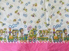 Vintage 1950s Single Border Fabric Under 3 Yards picture