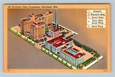 Cleveland OH-Ohio, Cleveland Clinic Foundation  Vintage Souvenir Postcard picture