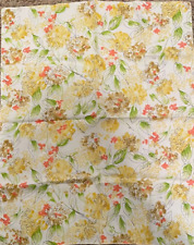 Vera Neumann?  Tablecloth, Scarf vintage Bright floral 29” x 22” Rectangular picture