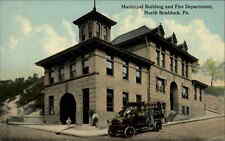 North Braddock PA Fire Dept Station c1910 Postcard picture