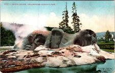 1921, Grotto Geyser, YELLOWSTONE NATIONAL PARK, Wyoming Postcard - Edw. Mitchell picture