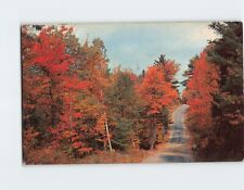 Postcard Autumn Scene Greetings from Hill New Hampshire USA picture