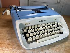 1964 Royal Safari Vintage Portable Typewriter Working w New Ink & Case Baby Blue picture