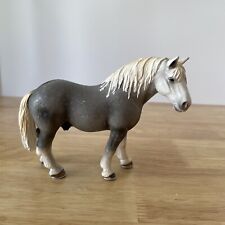 Schleich PERCHERON STALLION Grey 13623 Horse Figure 2006 Retired Collector Toy picture