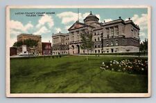 Toledo OH-Ohio, Lucas County Court House, Antique Vintage Souvenir Postcard picture